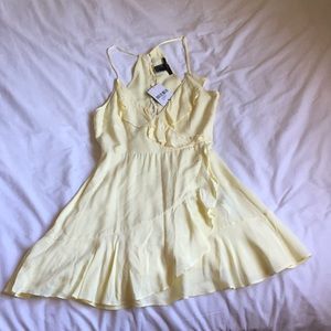 Yellow flowy dress